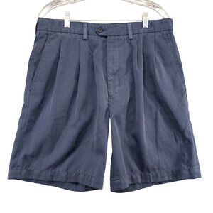 John W. Nordstrom Mens Chino Shorts Blue Size 35 Slash Pockets